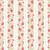 Studio E Fabrics Elizabeth Max Tate Parchment Cream Floral Stripe, fabric featuring pink floral and green leaf pattern on a cream background with striped accents.