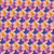 Studio E Fabrics Fabrics Flower Fusion Crazy Marie Purple Pink Packed Flowers, vibrant floral pattern with purple and pink shades and yellow accents, perfect for quilting and fabric crafts.