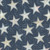 Studio E Fabrics Fabrics Pieces of America Lilac Bee Designs Blue Big Stars on Blue, fabric with large white and beige stars on a navy blue background.