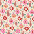 Mia Presley Designs Fabrics Sugar Plum Cream Pink Red Bauble Glass Ornaments