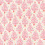 Mia Presley Designs Fabrics Sugar Plum Pink Cream Festive Pine Trees, seamless pattern of pink Christmas trees decorated with purple and pink ornaments, topped with red stars, on a cream background.