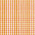 Moda Fabrics Egg and Friends Kimberly Kight Ruby Star Society Tablecloth Check Plaid Honey Orange, a colorful checkered plaid fabric in orange, pink, and cream colors perfect for tablecloths and crafts.