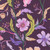 Moda Fabrics Floral Fondant Linn Warme Nouveau Floral Vine Plum Purple