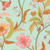 Moda Fabrics Floral Fondant Linn Warme Nouveau Floral Vine Sky Aqua Blue