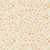 Moda Fabrics Floral Fondant Linn Warme Spring Flower Buds Cloud Cream, fabric featuring a delicate pattern of pink and orange flower buds with green stems on a cream background.