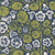 Moda Fabrics Garden Series Katharine Watson Nasturium Floral Dusk Blue, floral fabric pattern with white nasturtium flowers and green leaves on a dusk blue background.
