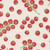 Moda Fabrics Garden Series Katharine Watson Tomatoes Cream, fabric featuring a pattern of red tomatoes with green stems on a cream background.