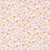 Moda Fabrics Kindness Deb Strain Daisy Chain Floral Blush Pink Orange, floral print fabric with small pink and orange daisies on a light background.