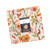 Moda Fabrics Floral Fondant Linn Warme Layer Cake 42 Ten Inch Squares, colorful floral patterned fabric with a central label showing a woman and a measuring ruler.