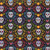 Andover Fabrics The Day of the Dead Sugar Skull Paper Trellis Black