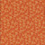 Riley Blake Fabrics Farmer's Daughter by Lori Holt Blossom Squash Gold Yellow, floral print fabric with small beige and red flowers on an orange background.