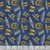 Murray State University Go Racers Navy Blue Gold Tonal Sykel Enterprises, a fabric with a pattern of Murray State University logos, mascot, and text in navy blue, gold, and white colors.