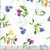 Wilmington Prints Fabrics Floral Flutter Susan Winget Large Floral Toss Light Gray