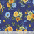 Wilmington Prints Fabrics Gentle Meadow Lola Molina Bouquet Toss Blue