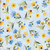 Wilmington Prints Fabrics Gentle Meadow Lola Molina Medium Floral Toss Light Blue