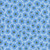 Wilmington Prints Fabrics Gentle Meadow Lola Molina Tonal Flowers White, fabric with a pattern of blue flowers and green leaves on a white background.