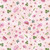 Wilmington Prints Fabrics Peony Blossoms By The Lakeside Art Studio Tossed Flowers Pink, a watercolor floral fabric pattern with pink peonies, small peach and purple flowers, and green leaves on a soft pink background.