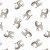 Wilmington Prints Fabrics Safari Snuggles Jenny Faw Designs Zebra Toss White
