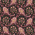Henry Glass Fabrics Candlelight and Romance 118 Inch Quilt Back Kim Diehl Black Pink Floral Paisley fabric with pink floral and paisley pattern on a black background.