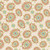 Henry Glass Fabrics Candlelight and Romance 118 Inch Quilt Back Kim Diehl Cream Green Flower Rings, intricate floral pattern with pink, blue, and green flowers on a cream background.