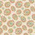 Henry Glass Fabrics Candlelight and Romance 118 Inch Quilt Back Kim Diehl Cream Green Flower Rings, floral fabric with pink, blue, and green flower ring patterns on a cream background.