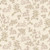 Henry Glass Fabrics Candlelight and Romance 118 Inch Quilt Back Kim Diehl Cream Rabbit Floral, fabric featuring a cream background with a rabbit and floral pattern in soft brown and green tones.