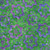 Riley Blake Fabrics Bold in Bloom Batiks Fran Morgan Purple Grass Green Big Flowers, fabric pattern featuring large purple and green floral designs with spiral centers and small surrounding circles.