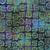Riley Blake Fabrics Bold in Bloom Batiks Fran Morgan Plum Purple Grass Green Blooms Plots, vibrant batik fabric with purple and green floral and geometric patterns.