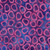 Riley Blake Fabrics Bold in Bloom Batiks Fran Morgan Purple Pink D Rings, vibrant purple and pink batik fabric with abstract ring patterns.