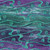 Riley Blake Fabrics Bold in Bloom Batiks Fran Morgan Splash Turquoise Blue Pink Fruitty Pebbles, colorful fabric with swirling turquoise lines and a purple, blue, green mottled background.