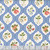 Riley Blake Fabrics Virginia Rose Katherine Lenius Blue French Wall Flowers