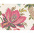 P Kaufmann Montgomery Summer Pink Green Cream Jacobean Floral Drapery Fabric, close-up of vibrant pink, green, and cream floral pattern with detailed leaves and flower petals.