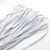 Premium Flat Braided Elastic Quarter Inch (1/4) Wide Latex Free White