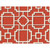 Covington Fabrics Makura Persimmon Chippendale Trellis