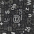 Windham Fabrics 108 Inch Wide Quilt Backing Black and White Type Set