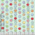 Riley Blake Fabrics Egg Hunt Janet Wecker Frisch Egg Dye Dots Aqua Blue fabric, featuring colorful watercolor-style dots and color labels on a light aqua background.