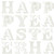 Riley Blake Fabrics Egg Hunt Janet Wecker Frisch Happy Easter Blender White on White
