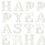 Riley Blake Fabrics Egg Hunt Janet Wecker Frisch Happy Easter Blender White on White