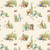 Riley Blake Fabrics Peter Rabbit and Benjamin Bunny Characters Cream, fabric pattern featuring adorable watercolor illustrations of Peter Rabbit and Benjamin Bunny in various playful poses surrounded by greenery, flowers, and butterflies.