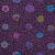 Free Spirit Fabrics Kaffe Fassett Classics Rowan Kaffe Fasset Guinea Flower Purple, fabric with purple background and colorful floral and dotted pattern