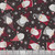 Timeless Treasures Fabrics Gnome For The Holidays Winter Gnomes & Snowflakes Charcoal
