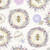 Lumin Fabrics White Owl Sweet Honey Bee Chad Barrett Floral Bee Medallions Cream Purple Yellow