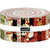 Timeless Treasures Fabrics Kyoto Garden Jelly Roll Fabric Strips Kyoto Garden, colorful fabric strips with floral and Japanese-inspired patterns arranged in a roll.