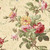 Marcus Fabrics Kathleen's Story Christine Schulte Large Floral Multi, fabric pattern featuring large pink, red, and yellow flowers with green leaves on a beige background.