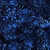 Lumin Fabrics Island Batik Enchanted Flutter Butterfly&Leaves Blue Ocean, a vibrant blue fabric with a butterfly and leaf pattern in shades of blue and dark navy.