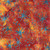 Lumin Fabrics Island Batik Starry Seas Sea Urchins Orange Vermillion