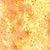 Lumin Fabrics Island Batik Starry Seas Sea Urchins Orange Cantaloupe, vibrant batik fabric featuring sea urchin motifs in shades of orange and yellow with a watercolor effect.
