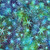 Lumin Fabrics Island Batik Under the Sea Sea Stars Multi Green Purple Mardi Gras