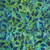 Lumin Fabrics Island Batik Enchanted Flutter Butterfly Dragonfly Leaves Multi Blue Green Marbles