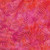Lumin Fabrics Island Batik Hello Sunshine Fern Multi Pink Orange Sunset, vibrant pink fabric with a watercolor fern leaf pattern in shades of orange and pink.